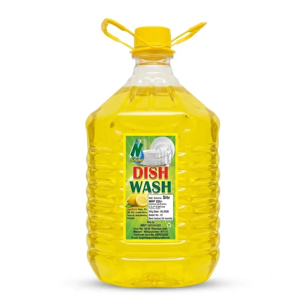 Lemon Fresh N Shine Dish Wash Liquid 5Ltr