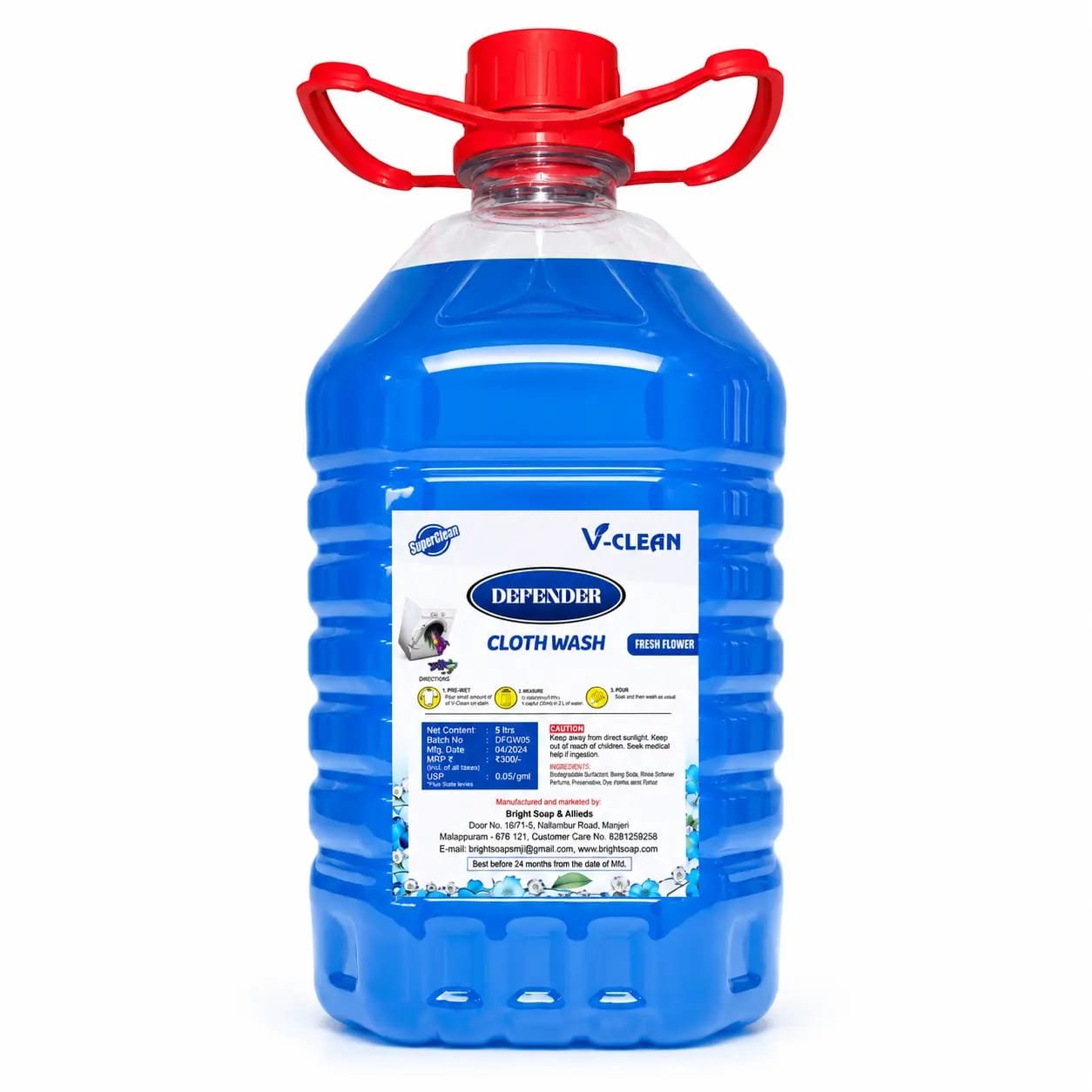 V-Clean Defender Cloth wash 5Ltr - Image 2