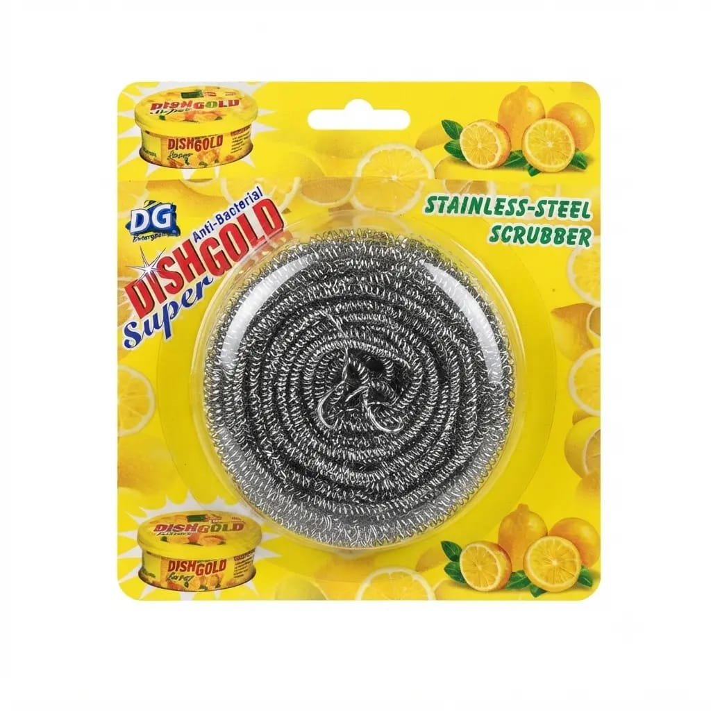 Dish Gold Super Anti-Bacterial Stainless Steel Scrubber - Image 2