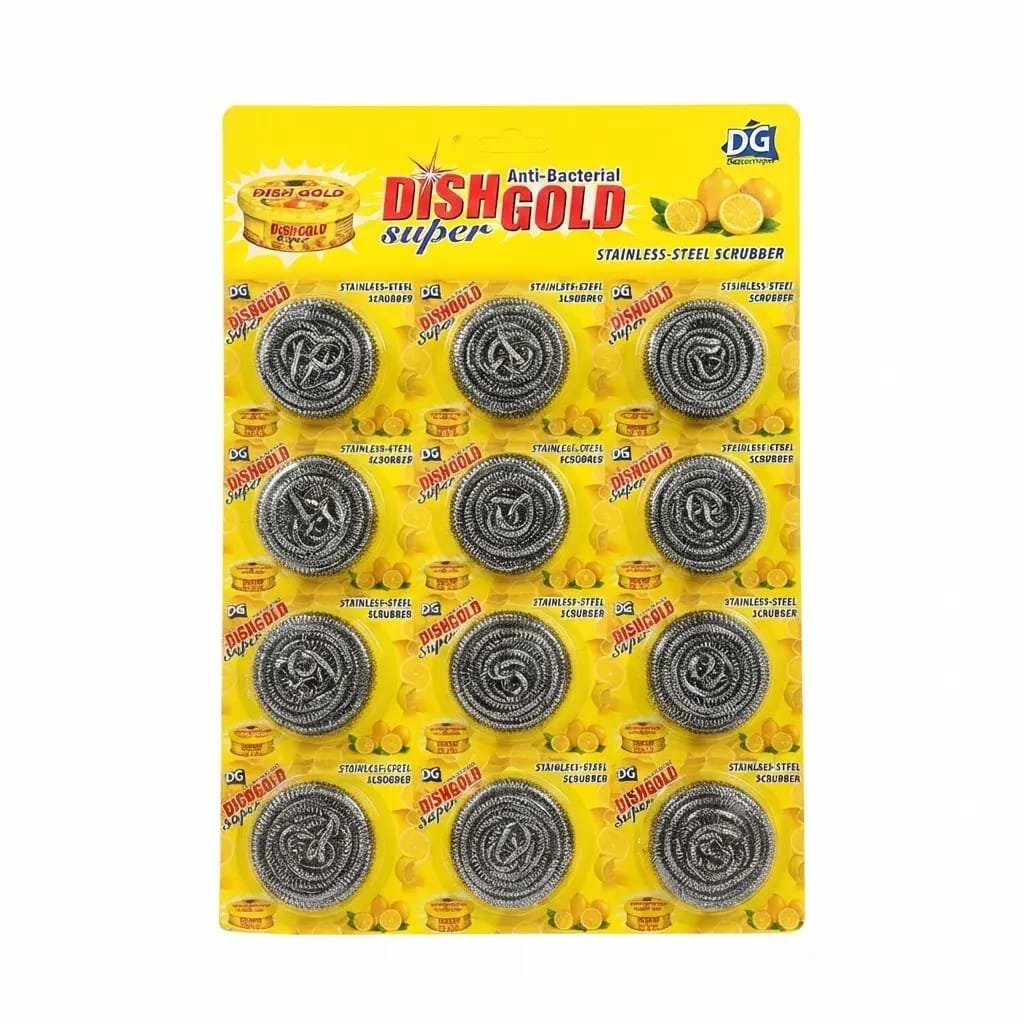 Dish Gold Super Anti-Bacterial Stainless Steel Scrubber